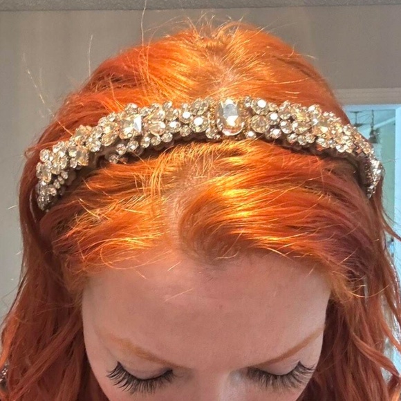 Luxe Rhinestone Statement Party Evening Holiday Headband - Picture 5 of 6